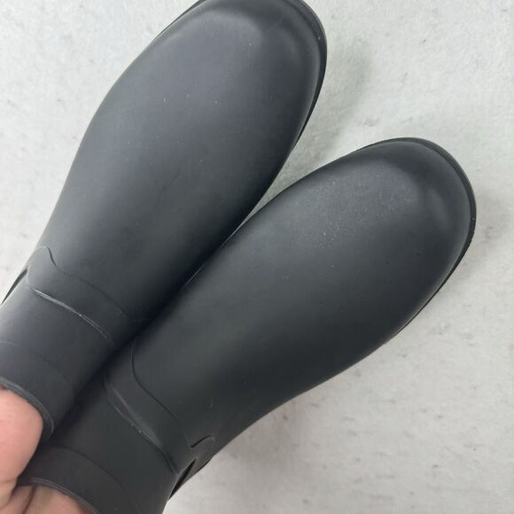 Lucky Brand‎ Rounded Toe Pull On Rubber Black Ankle Boots Casual Booties Size 9 - Picture 6 of 13